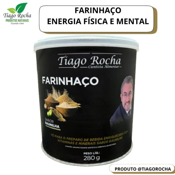 FARINHAÇO - Energia pura de Tirosina/ Dopamina - Pote 280g baunilha